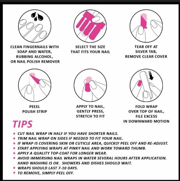 5 for $15 Nail Wraps- Silver Bling (transparent) - Picture 3 of 3